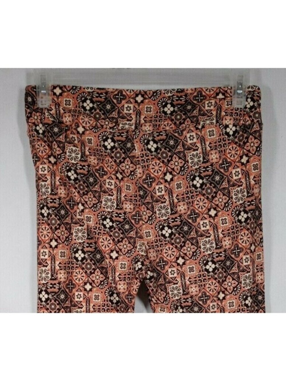 NEW LuLaRoe Tall & Curvy Leggings Orange & Black With Beautiful Floral Design